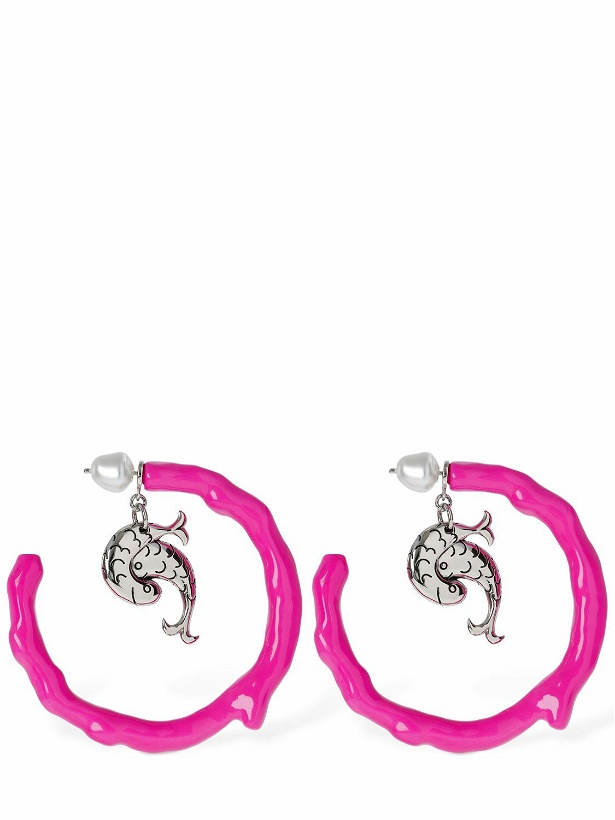 Photo: PUCCI Resin Hoop Earrings with Pesci