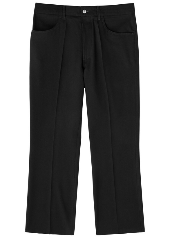Photo: Second Layer El Valluco Straight-leg Wool Trousers Black