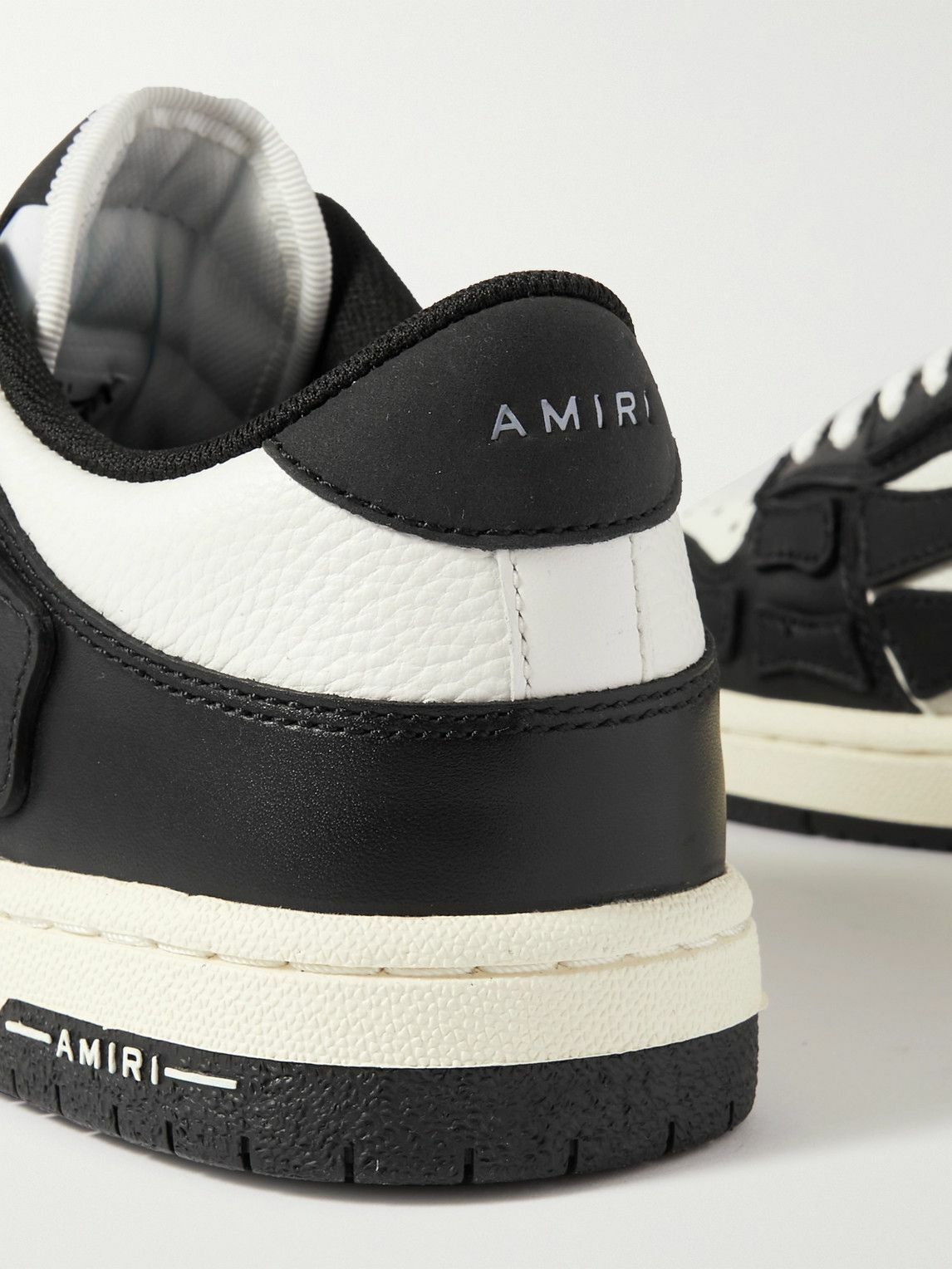 AMIRI - Skel-Top Colour-Block Leather Sneakers - Black