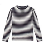 Anderson & Sheppard - Striped Cotton Sweater - Blue