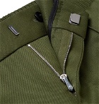 Berluti - Slim-Fit Tapered Wool-Gabardine Trousers - Men - Green