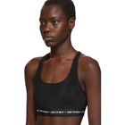 Marcelo Burlon County of Milan Black Logo Sports Bra