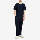 Homme Plissé Issey Miyake Men's Pleated T-Shirt in Navy