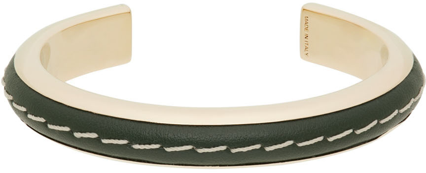 Chloé Gold & Green Edith Cuff Bracelet Chloe