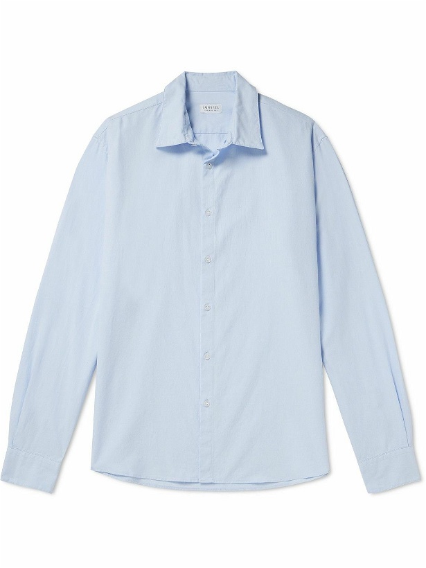 Photo: Sunspel - Cotton Oxford Shirt - Blue