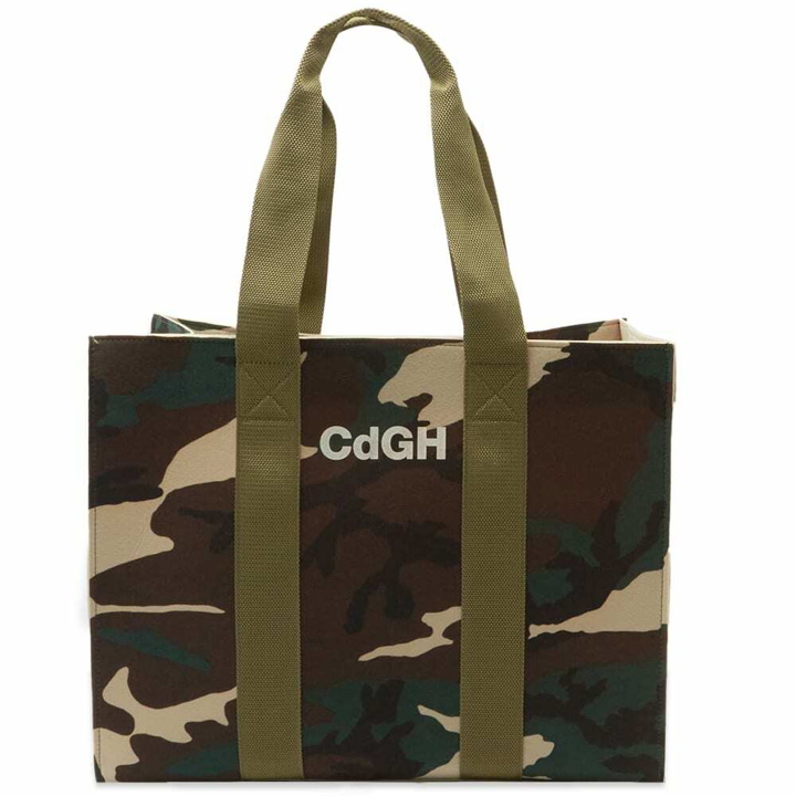 Photo: Comme des Garçons Homme Men's Felt Camo Print Tote in Camo Pattern