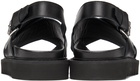 Moschino Black Logo Sandals