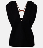Plan C Cotton crêpe top