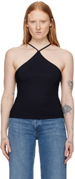 Filippa K Black Asymmetric Tank Top