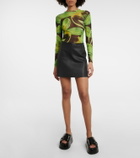 Louisa Ballou - Printed mesh top