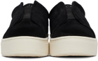 Eytys Black Suede Doja Slip-On Sneakers