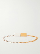 Bottega Veneta - Gold Vermeil and Sterling Silver Chain Bracelet - Silver