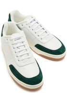 Saint Laurent SL/61 Panelled Leather Sneakers Green