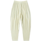 Homme Plissé Issey Miyake Men's JF104 Tapered Pant in Yellow Hued