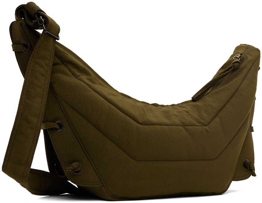 LEMAIRE SSENSE Exclusive Khaki Small Soft Game Bag Lemaire