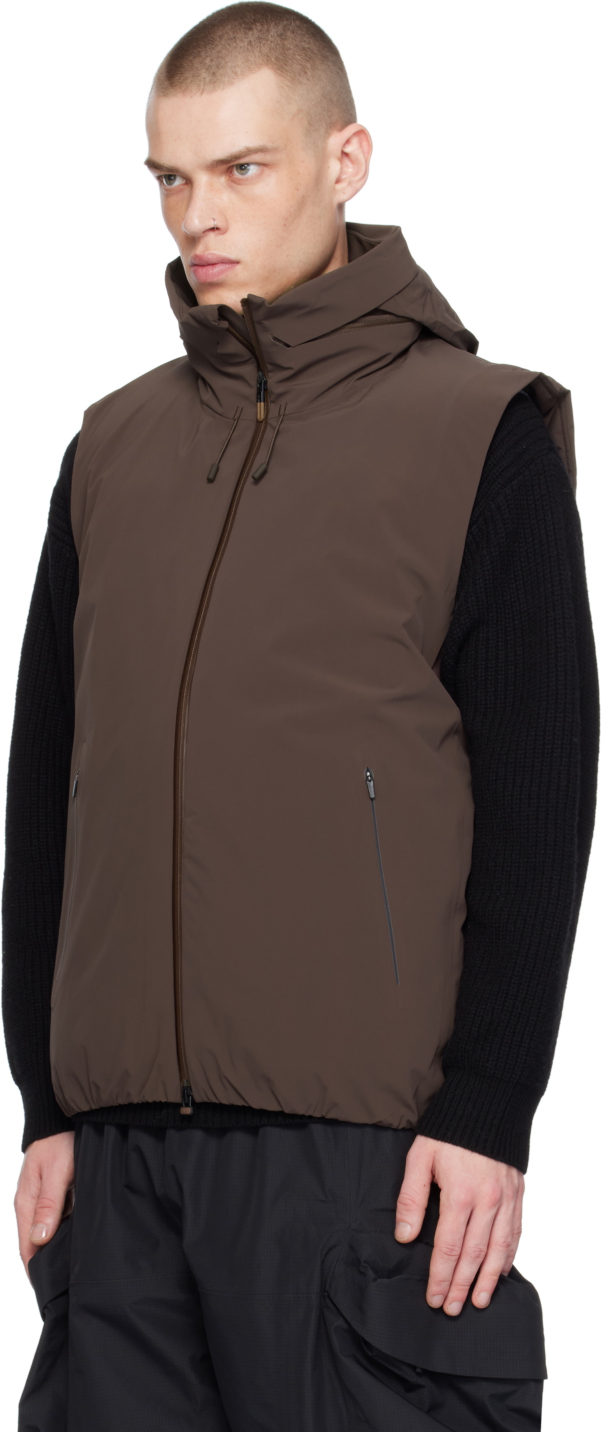 Descente ALLTERRAIN Brown Mizusawa Invisible INV-08 Down Vest