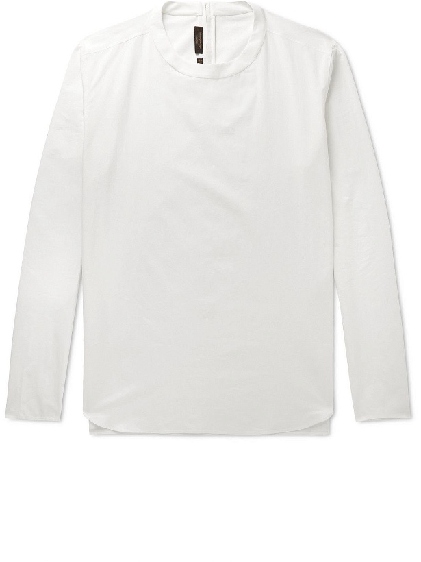 Photo: Ermenegildo Zegna - Cotton and Silk-Blend Shirt - White