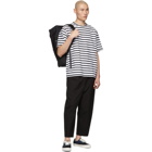 Comme des Garcons Homme Black and White Intarsia T-Shirt