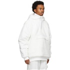 adidas x IVY PARK White Sherpa and Canvas Half-Zip Jacket