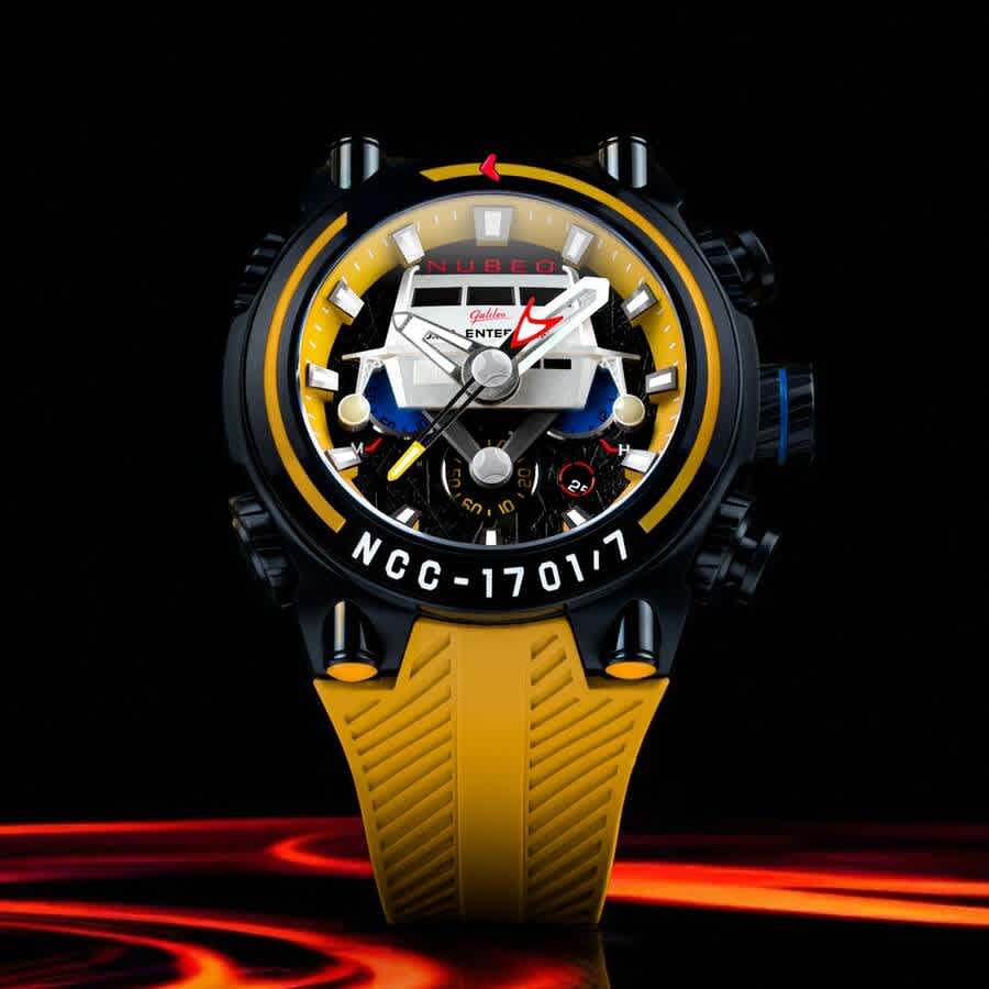 Nubeo Deimos Chronograph Yellow Dial Mens Watch NB-6118-02