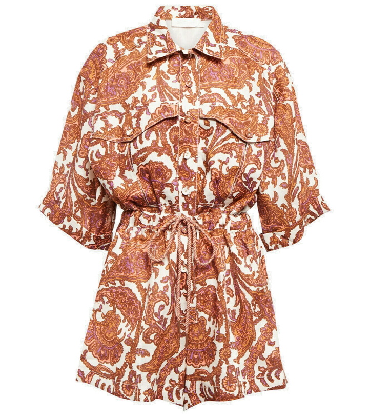 Photo: Zimmermann - Tiggy Utility linen playsuit