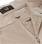 Dunhill - Black Slim-Fit Stretch-Cotton Corduroy Trousers - Neutrals