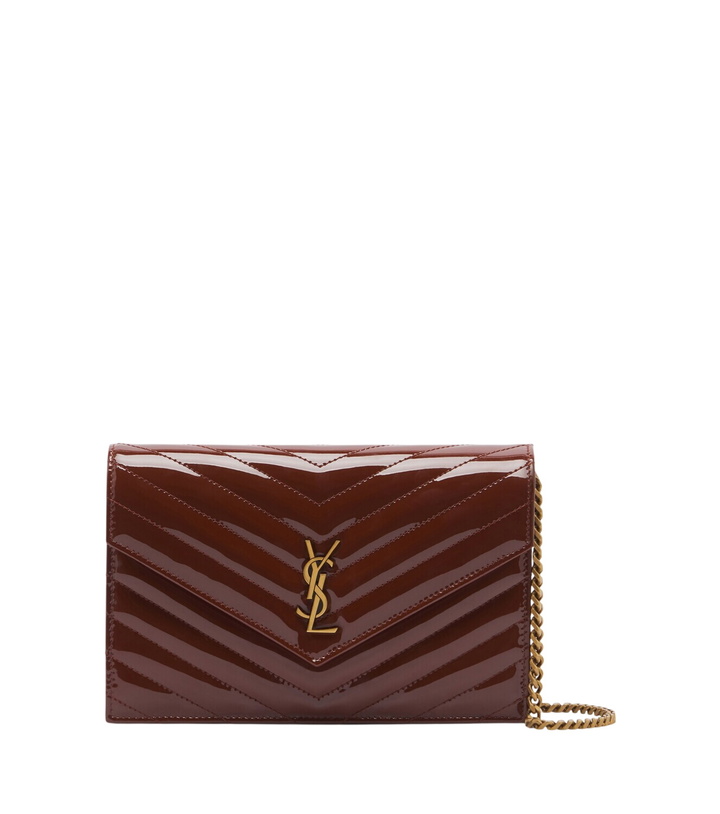 Photo: Saint Laurent Cassandre matelassé leather wallet on chain