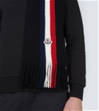 Moncler Striped virgin wool scarf