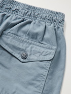 SAVE KHAKI UNITED - Easy Cotton-Twill Drawstring Shorts - Blue