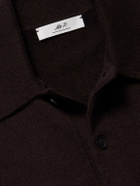 Mr P. - Cliff Cashmere Polo Shirt - Brown