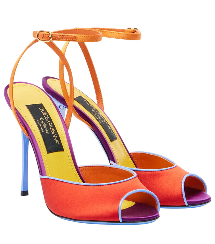 Photo: Dolce&Gabbana Keira satin slingback sandals