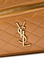 Saint Laurent Gaby Mini Quilted Leather top Handle bag - Camel - One Size
