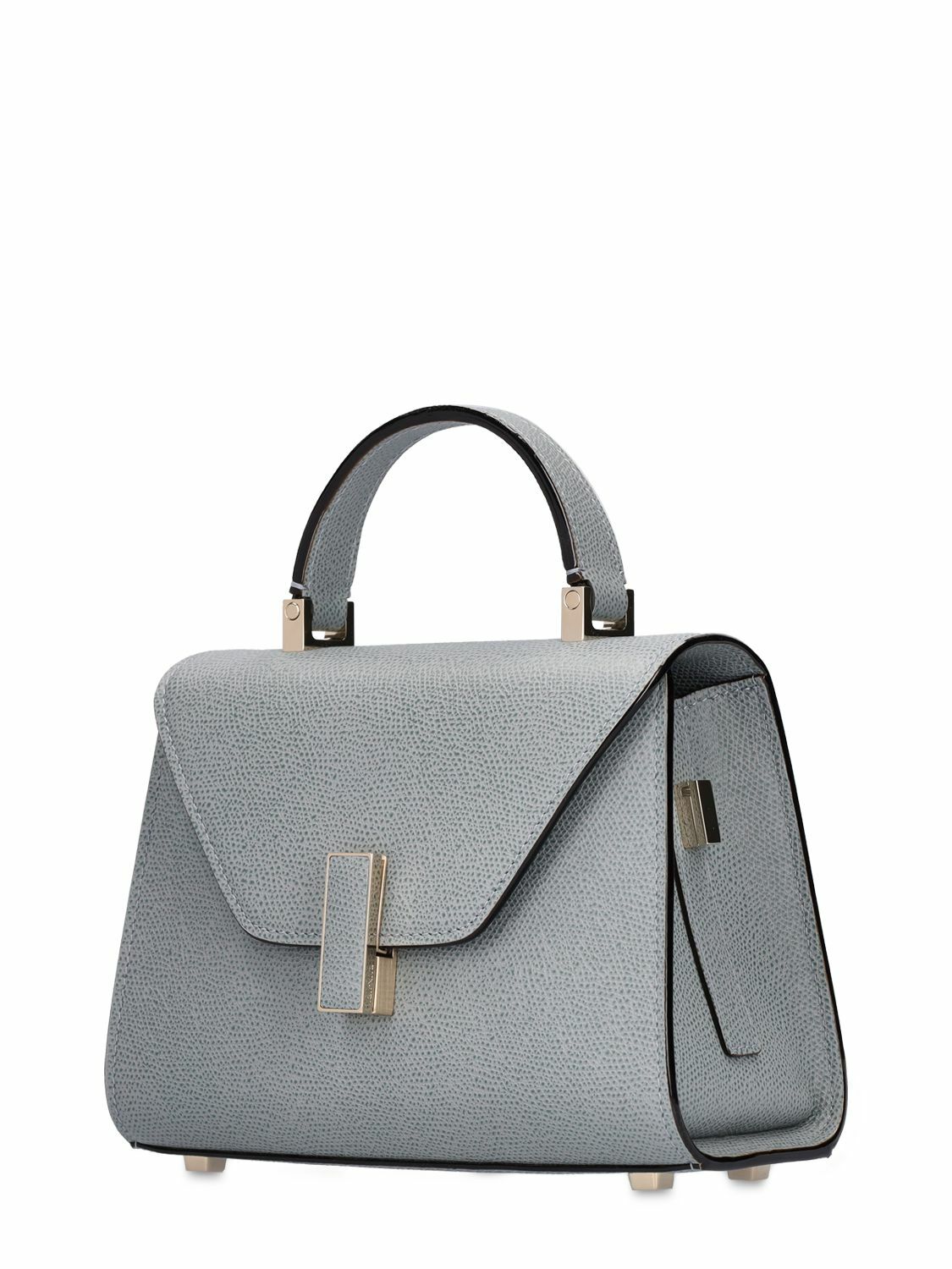 VALEXTRA - Micro Iside Grain Leather Top Handle Bag Valextra