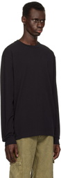 John Elliott Black LS University T-shirt