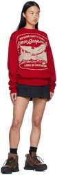 Reese Cooper Red Cotton Sweater