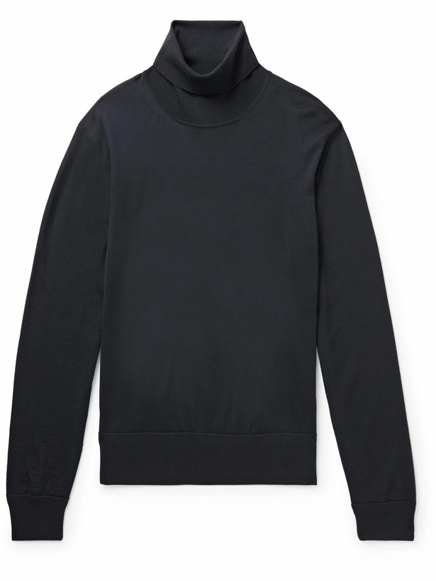 Photo: TOM FORD - Wool Rollneck Sweater - Blue