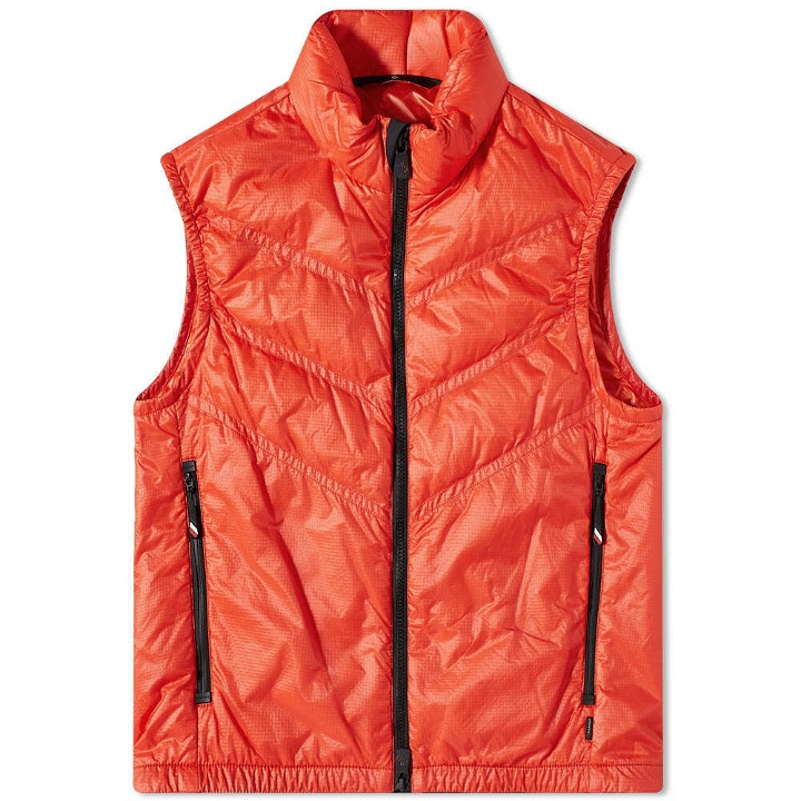 Photo: Moncler Grenoble Men's Stelzer Packable Down Gilet in Red