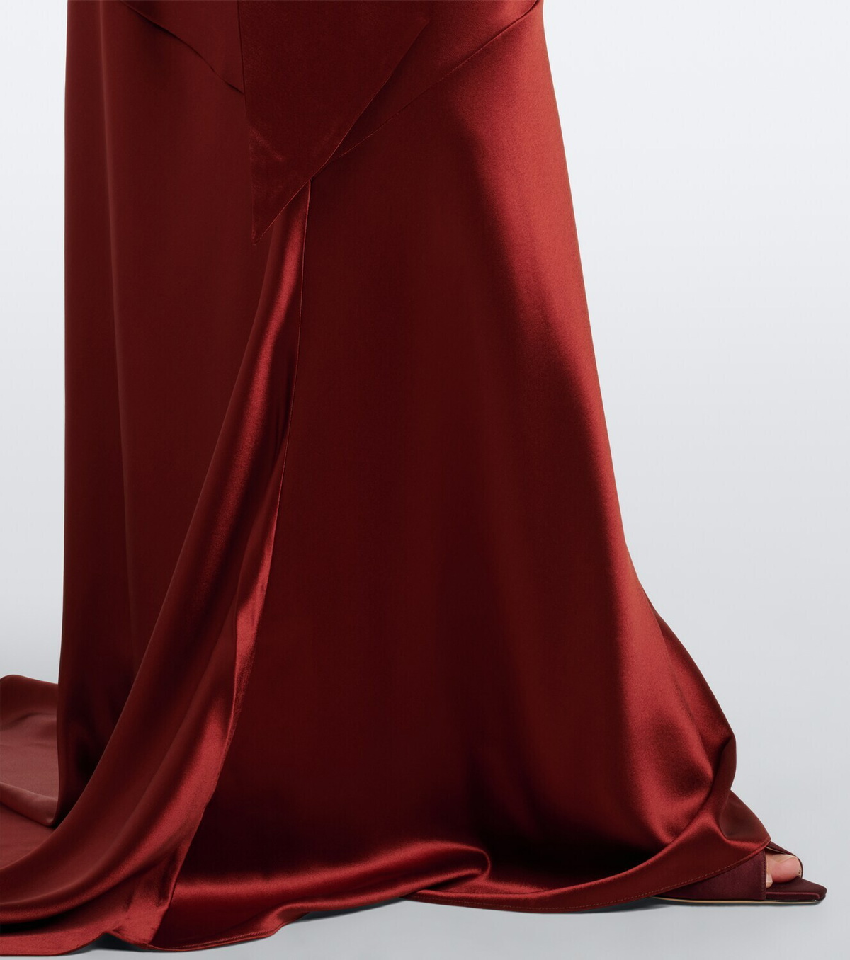 Retrofête Melly satin halterneck gown