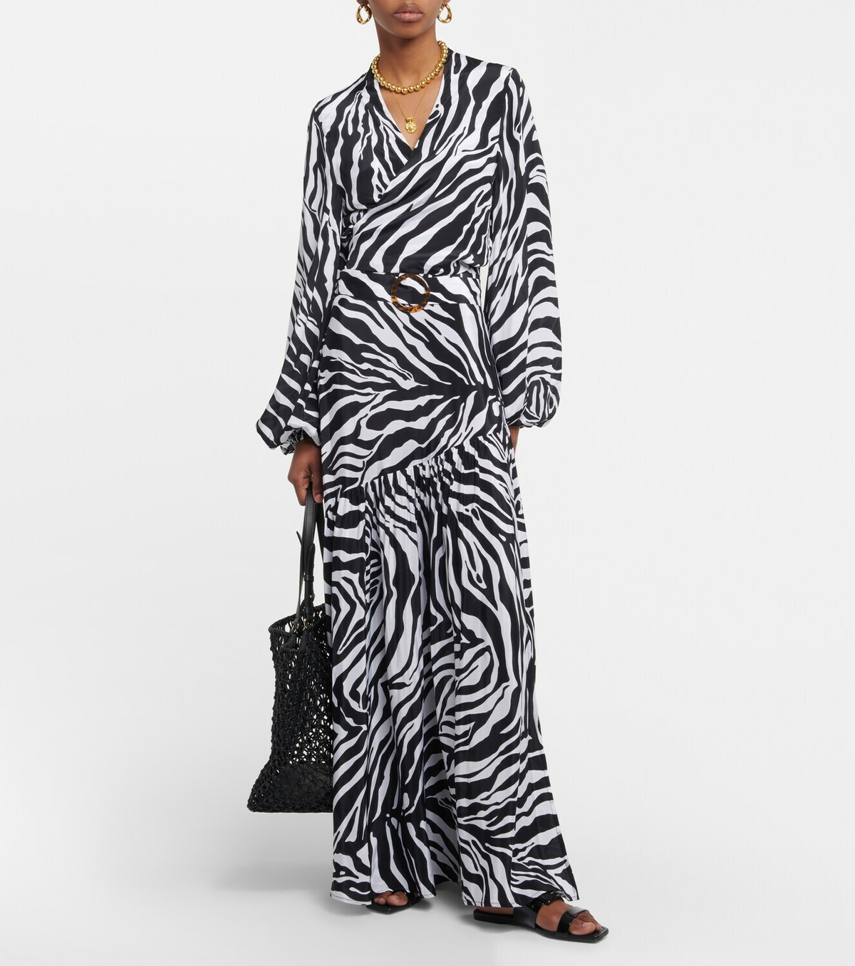 Alexandra Miro Tabitha zebra-print crop top
