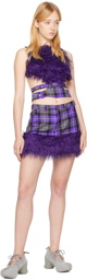 Rave Review Purple Havana Miniskirt