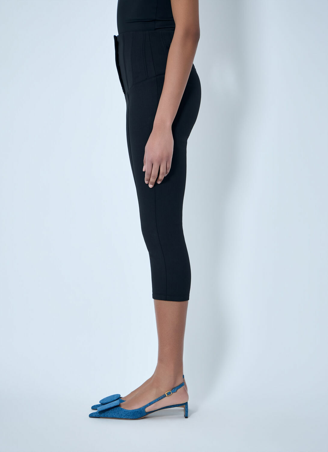 Jacquemus High-Waisted Buttoned Cycling Pants