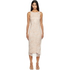 RESCHA SSENSE Exclusive Beige & White Dharee Lace Midi Dress