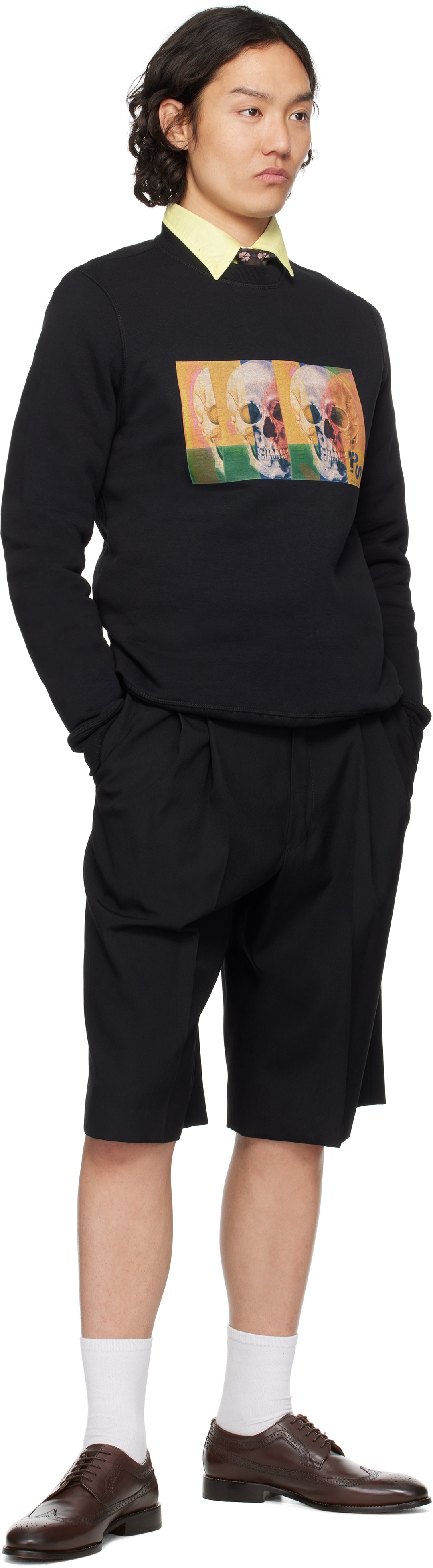 PS by Paul Smith Black Skull Square Sweatshirt