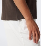 Brunello Cucinelli Logo cotton piqué polo shirt