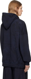 Juun.J Navy New Dyeing Hoodie