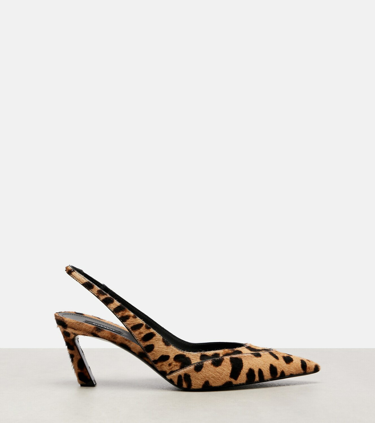 Givenchy Leopard-print calf hair slingback sandals