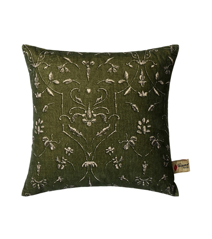Photo: The House of Lyria Protea cotton and linen velvet cushion