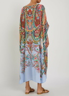 Etro Printed Crepe Midi Beach Dress Multicoloured