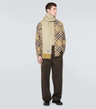 Burberry EKD fringed cashmere scarf