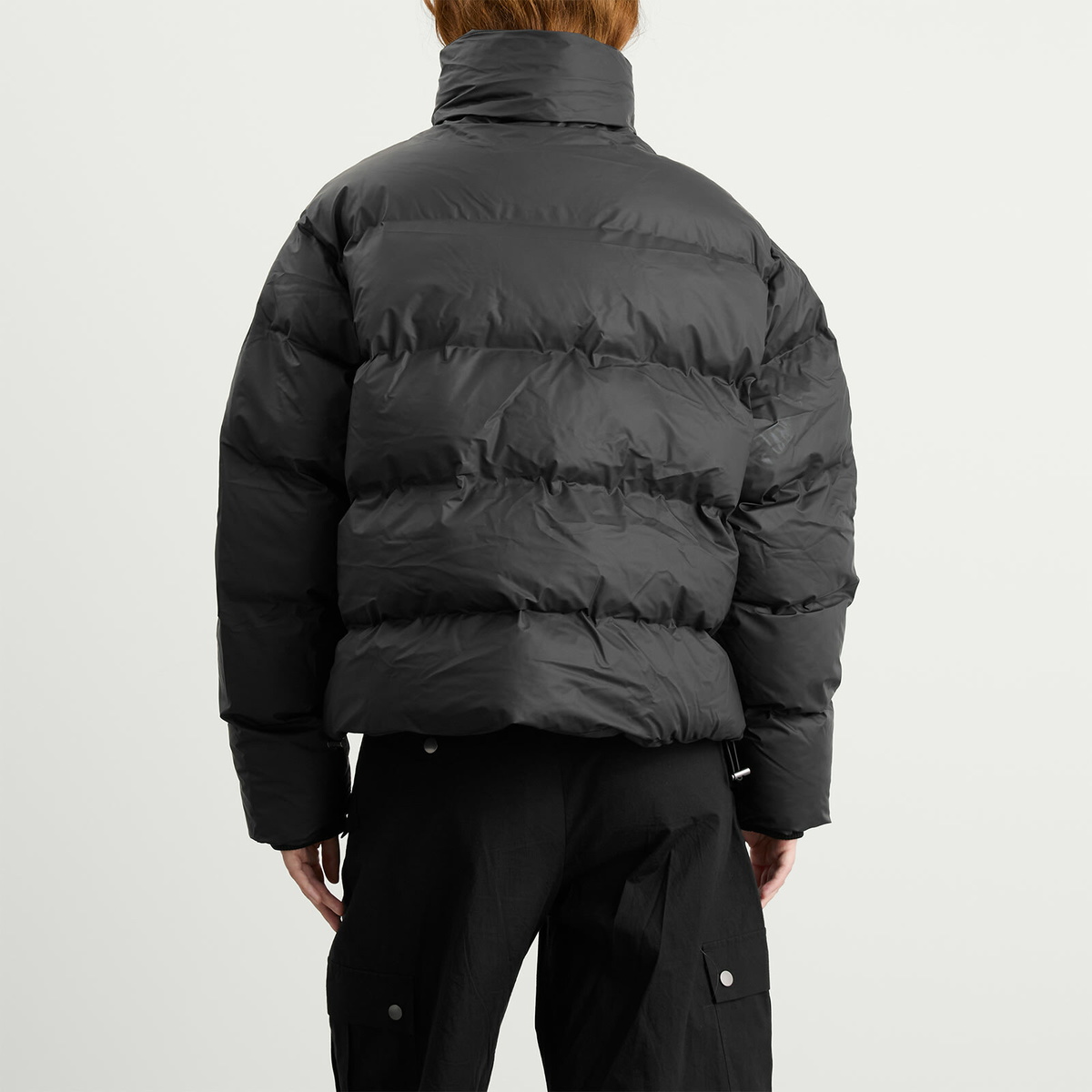 KASSL Editions Women's x Tretorn Hybrid Shelter Short Padded Jacket in Black